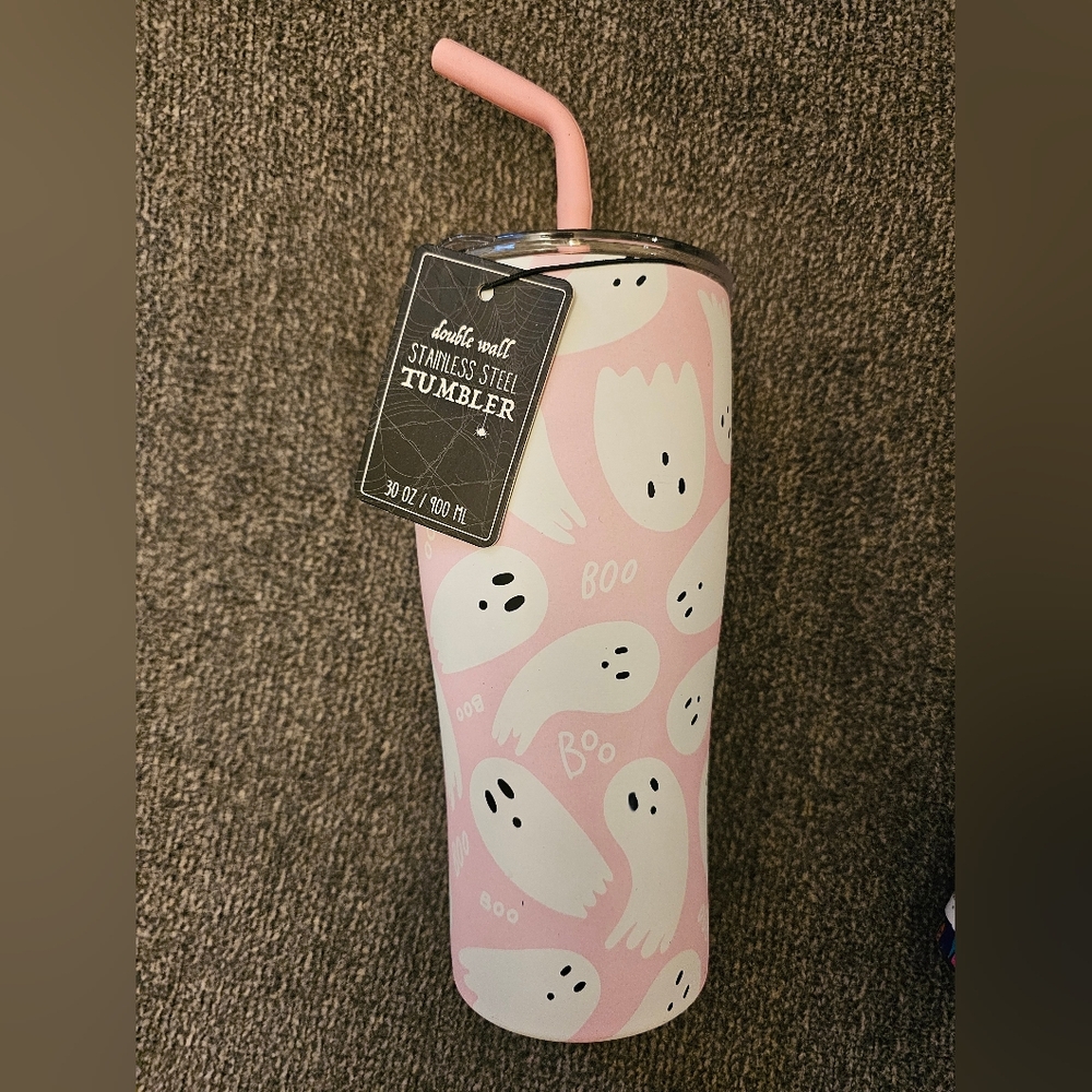 Pink Ghost Tumbler